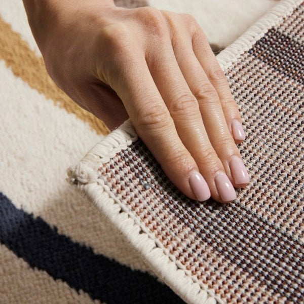 Adventures Kids Rainbow Cream & Multicolour Rug