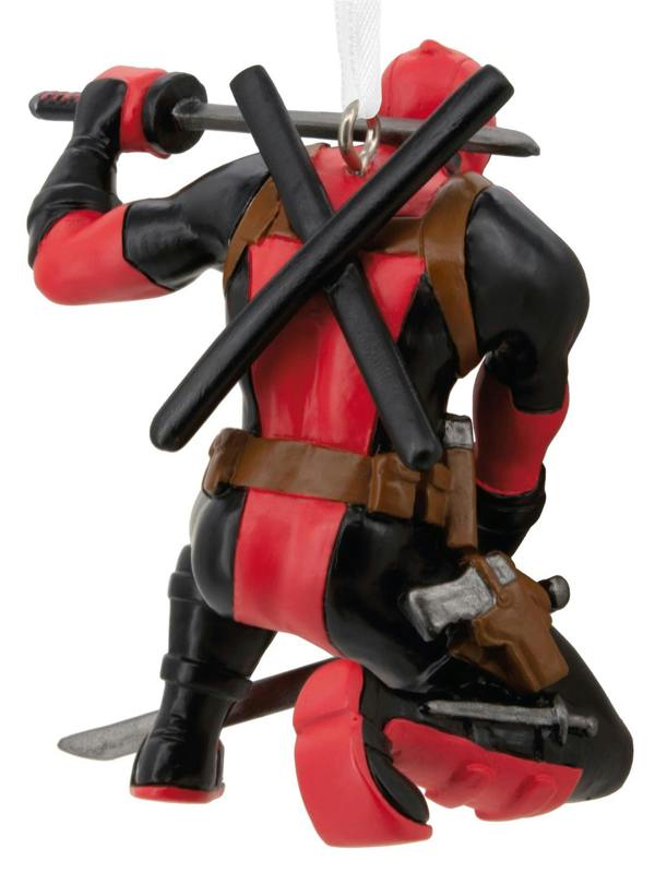 Marvel - Deadpool with Katana Swords Christmas Tree Ornament