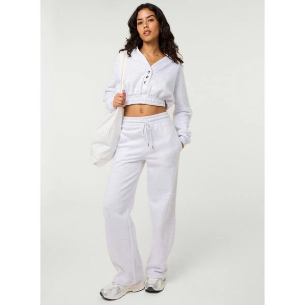Pink Vanilla Fleece Lined Straight Leg Joggers