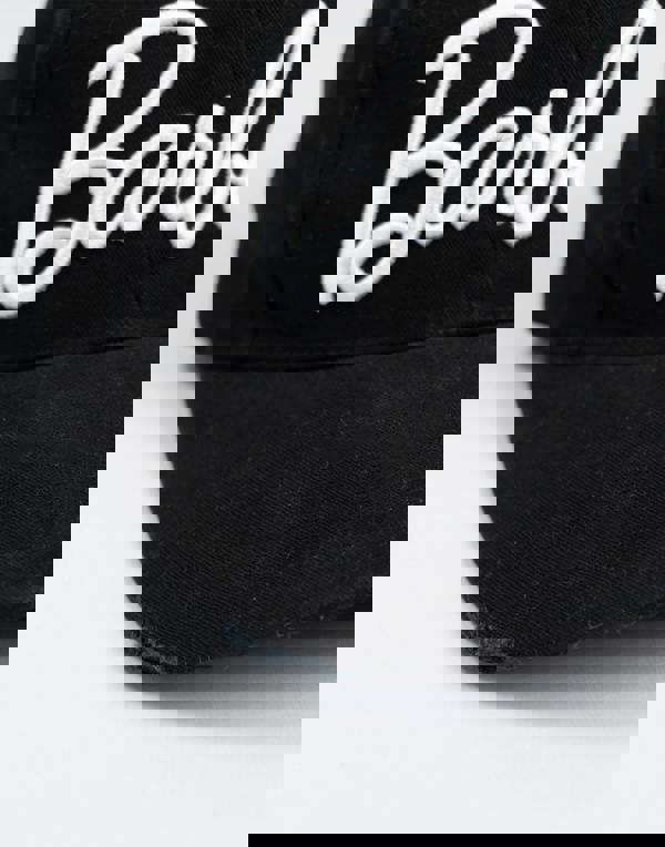 Barbie Womens Black Logo Adjustable Curved Peak Cap (One Size)