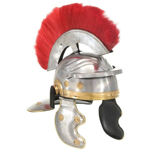 Berkfield Roman Soldier Helmet Antique Replica LARP Silver Steel
