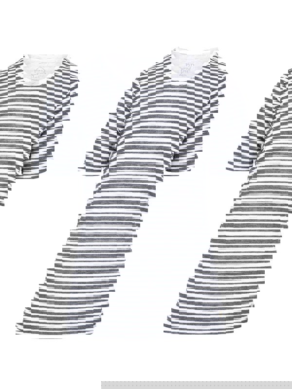 PennyPlain Printed Stripe Top - Navy