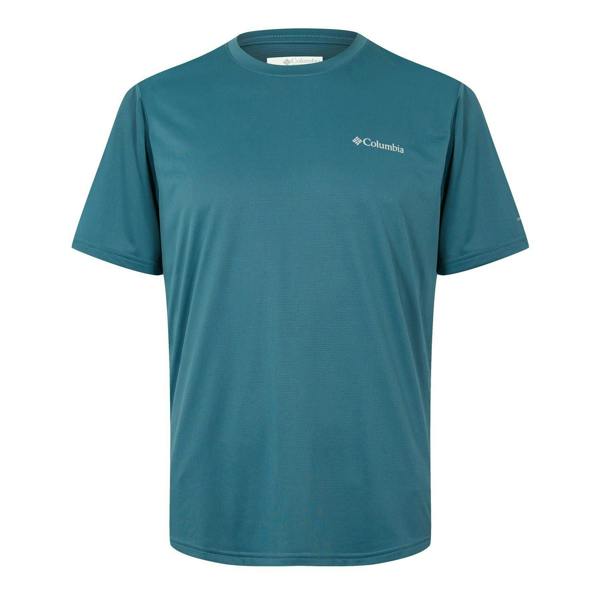 Columbia Mens Hike Tech Trail Performance T-Shirt - Blue - 