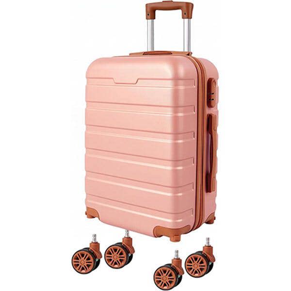 Leaper 20" ABS Carry-On Luggage with Removable Wheels & TSA Lock