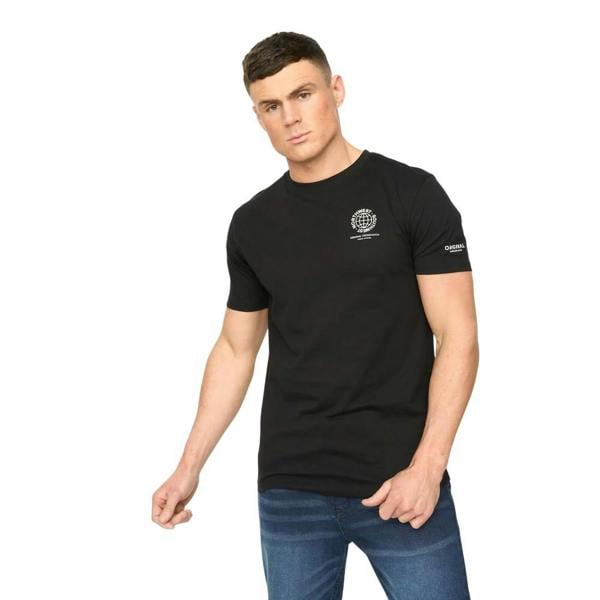 Crosshatch Mens Chittingtons T-Shirt - Black - 