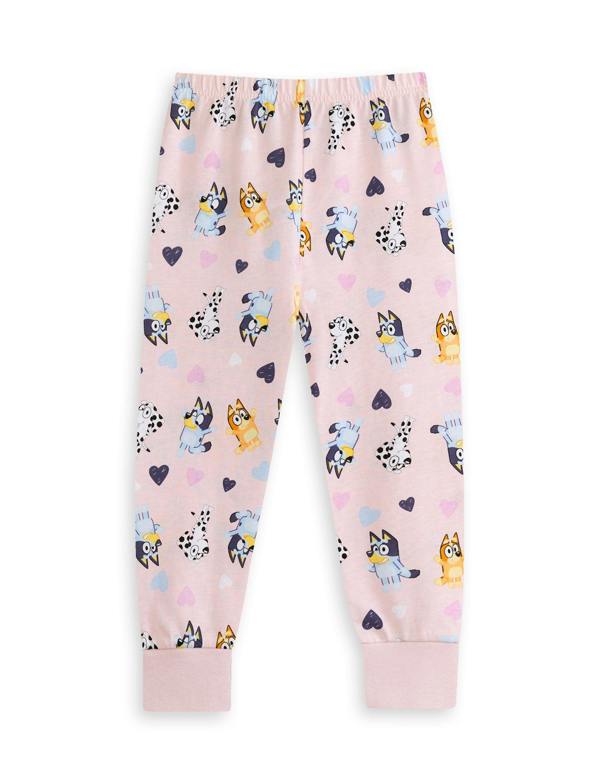 Bluey Girls Off-White Character Long Sleeve Long Leg Pyjama Set