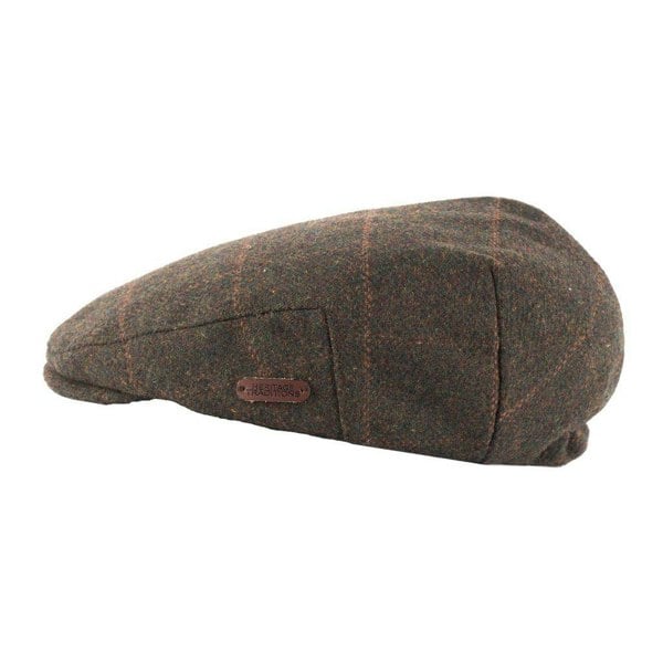 Classic Tweed Flat Cap | Quilted Lining | Elasticated Fit
