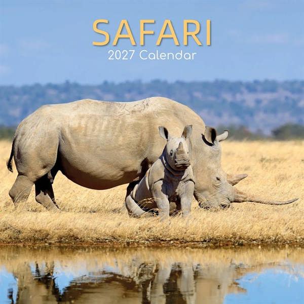 Safari Calendar 2027, Wall Calendars, Month To View, Travel, Gift
