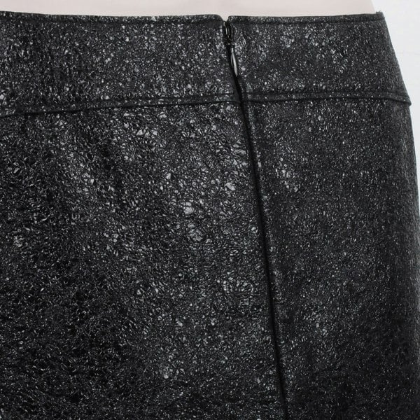 3.1 Phillip Lim mini skirt in a shimmering onyx textured&nbsp;lambs leather&nbsp;