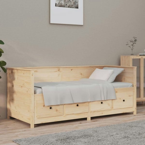Berkfield Day Bed 75x190 cm Solid Wood Pine