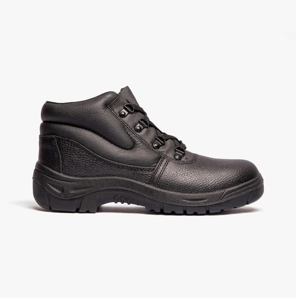 Grafters M5501A Unisex Leather Safety Boots Black