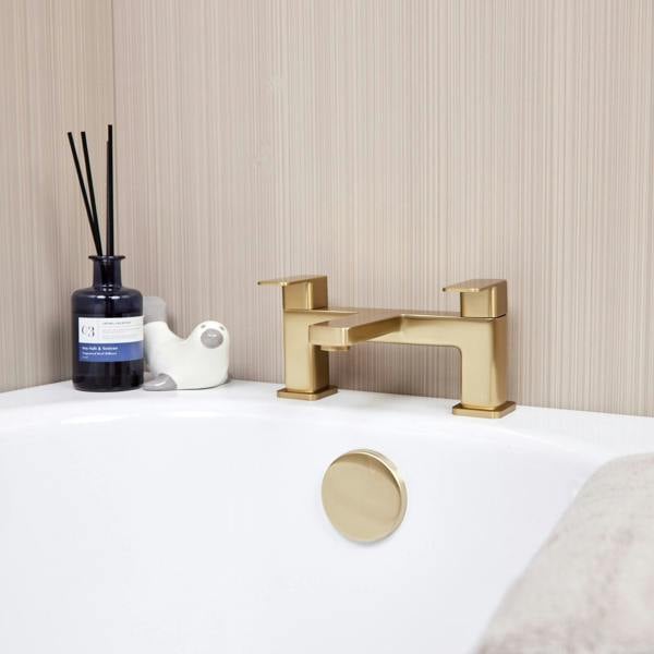 Flode Glan | Bath Filler | Brushed Brass