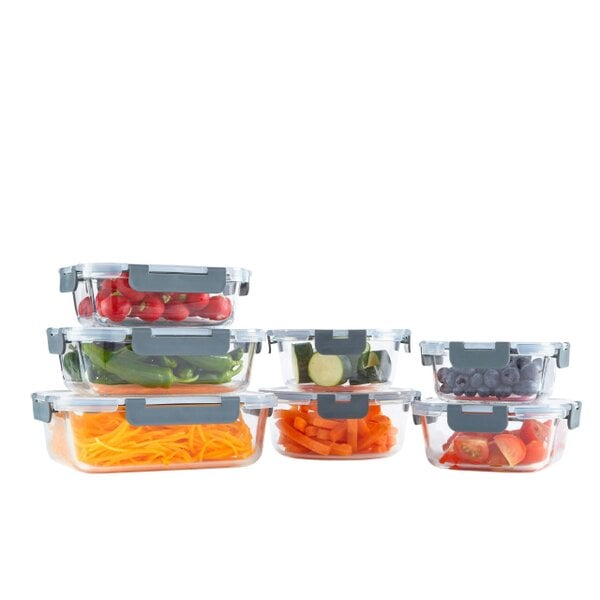 Neo 7 Glass Containers & 7 Lids Food Storage Set - 7 Piece