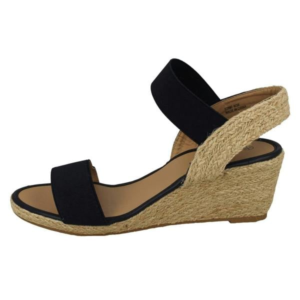 Savannah Womens Savannah Slip On Wedge Heeled Sandal F2297
