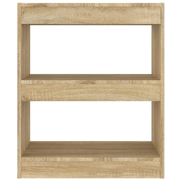 Berkfield Book Cabinet/Room Divider Sonoma Oak 60x30x72 cm