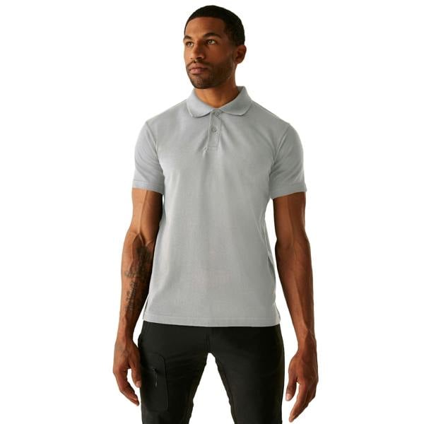 Regatta Professional Mens Pique Polo Shirt - Heather Grey - 