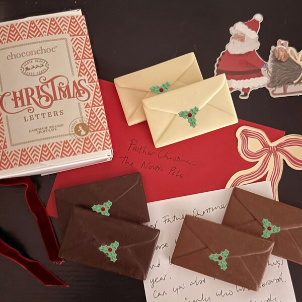 CHOC ON CHOC Chocolate Christmas Letters