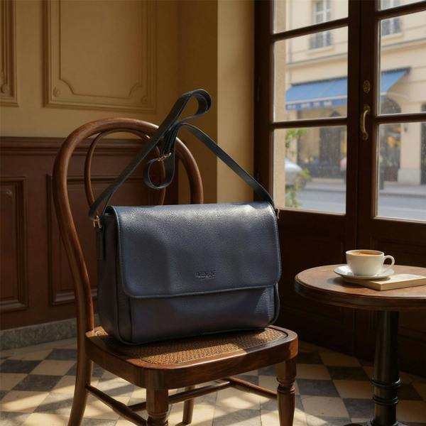 Infinity Leather Genuine Leather Laptop Bag Travel Work Messenger Satchel - Camden