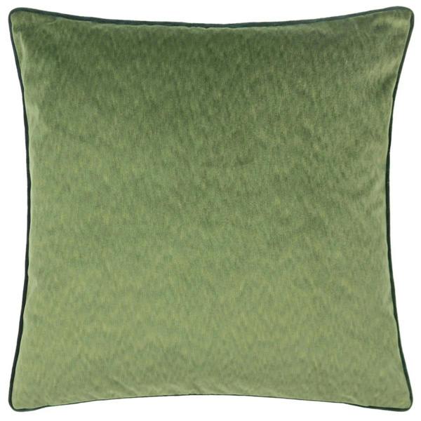 Paoletti Torto Velvet Rectangular Cushion Cover - Moss/Emerald - 