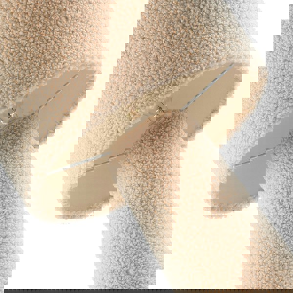 Designer Table Lamp with Cream Wool Base and Shade with Inner Lining Image 4