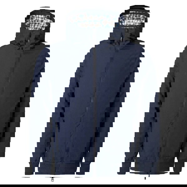 Aquascutum Active Plain Hooded Navy Blue Jacket