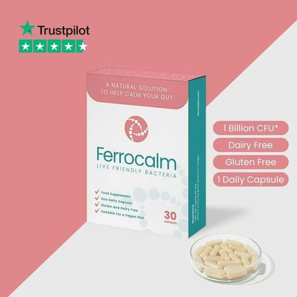 Ferrocalm Advanced Gut Health Vegan Probiotic 30 Capsules