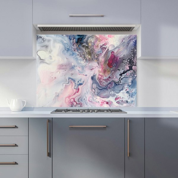 Warren Reed - Designer Ethereal Swirls: Dreams In Motion Kitchen Splashback