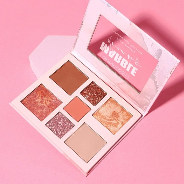 Sunkissed Marble Dreams Face Palette - 3 x  2g Eyeshadow,  3.3g Baked Blusher, 3.3g Bronzer, 3.3g Baked Highlighter, 3.3g Face Powder