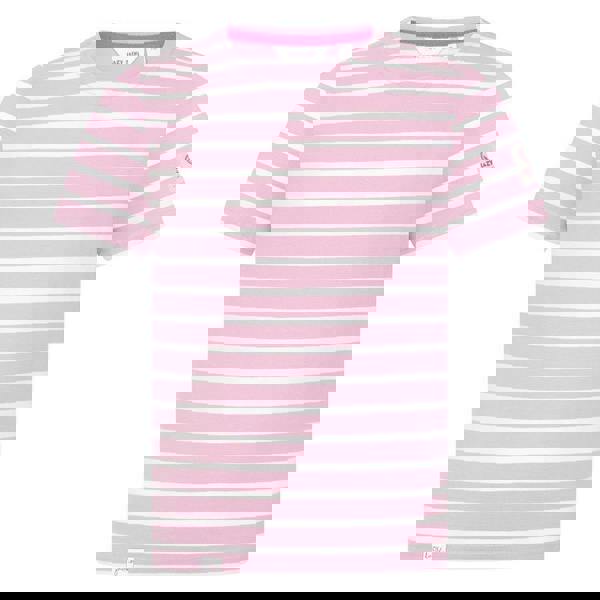 Lazy Jacks Girls Breton Short-Sleeved T-Shirt - Pink