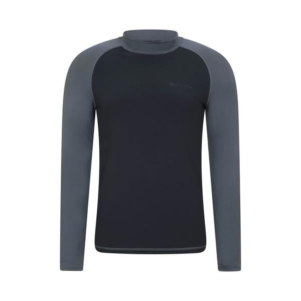 Mountain Warehouse Mens Long-Sleeved Rash Guard - Monochrome - 