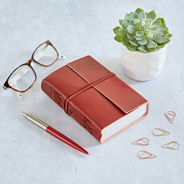 Paper High Distressed Leather Journal