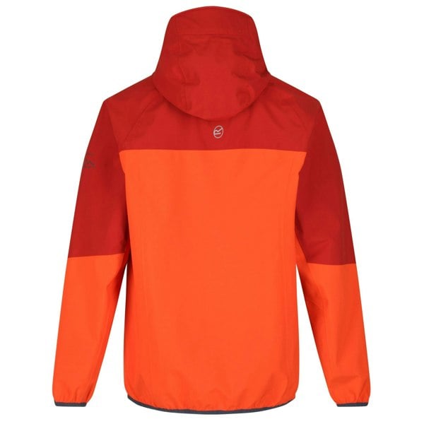 Regatta Great Outdoors Mens Imber II Lightweight Waterproof Jacket - Magma Orange/Burnt Tikka Red