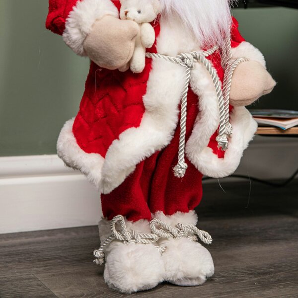 Samuel Alexander 45cm Red Standing Large Papa Noel Santa Claus Indoor Decoration