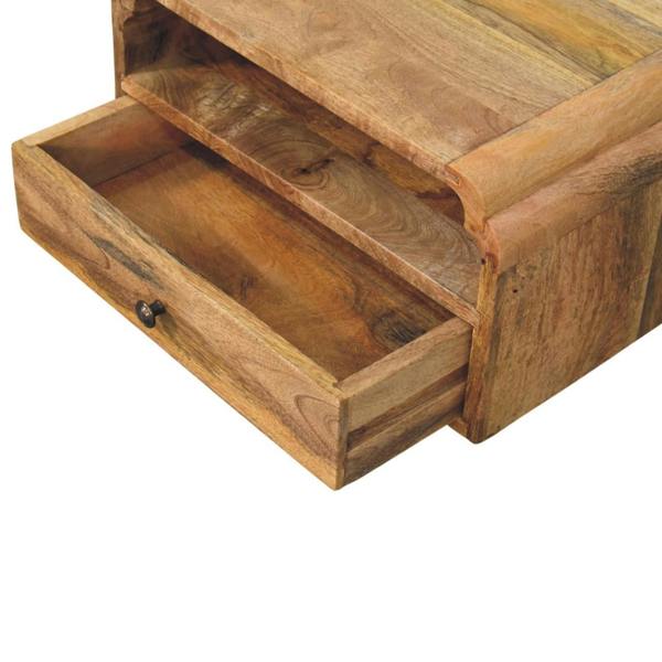 Artisan Furniture Solid mango wood Avora Wall-Mounted Bedside