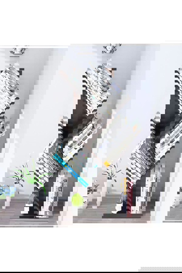 Living and Home 5 Tier Rustic Standing Tree Bookshelf