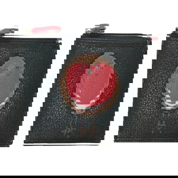 Mala Leather Bobbie Robin Bird Card & Coin RFID Leather Purse