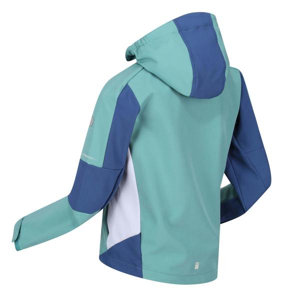 Regatta Childrens/Kids Acidity VI Lightweight Soft Shell Jacket - Bristol Blue/Dusty Denim - 
