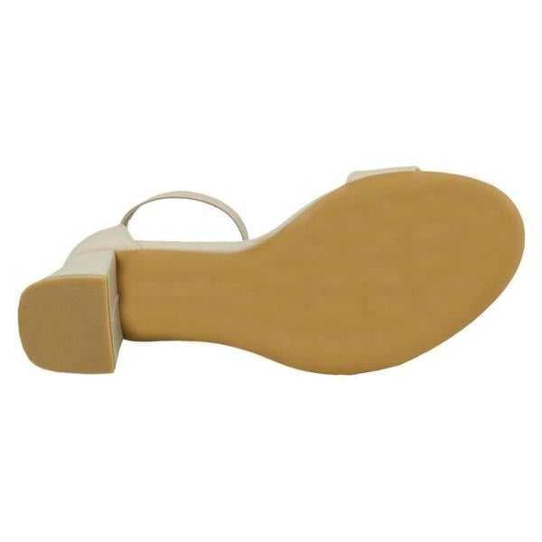 Spot On Ladies Spot On Mid Block Heel Sandals F12012