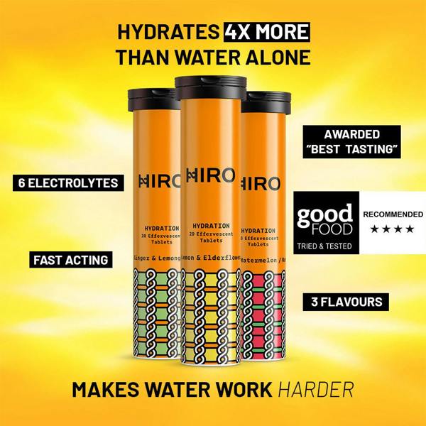 HIRO Hydration Tablets - Lemon & Elderflower (6 Pack)