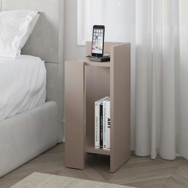 Decortie Elos Modern Narrow Bedside Table Right Module 25x25x60cm