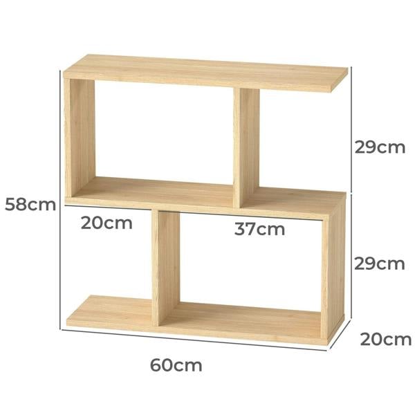 Levede Slim Sofa Side Table Narrow End Accent Table 3 Tier for Living Room 20cm