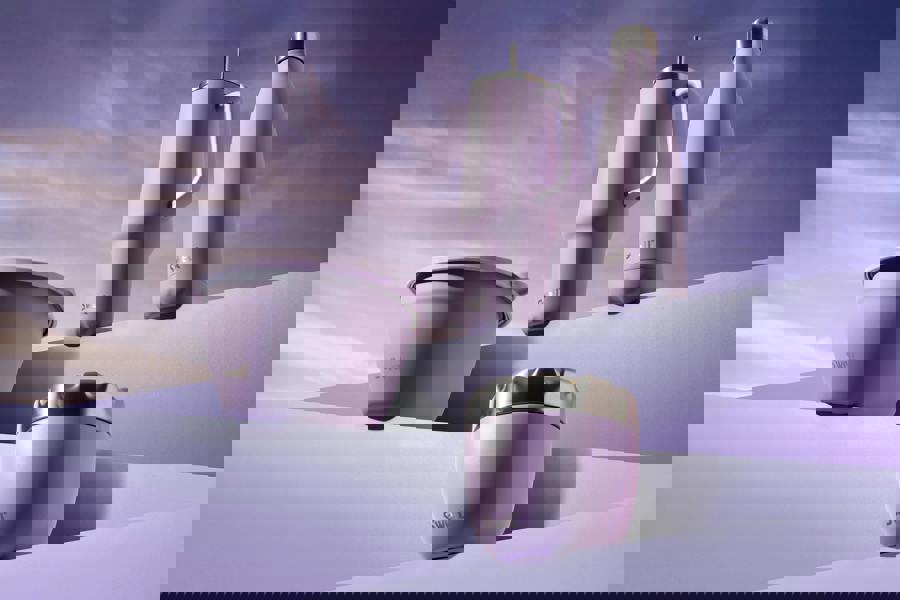 S'well Lilac Water Bottle, Stainless Steel, Copper, Thermal Travel Bottle 500ml