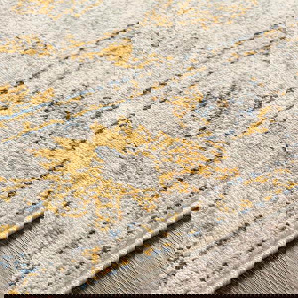 Livabliss Floransa-Vintage Beige Grey Blue Yellow Traditional Boho Rug