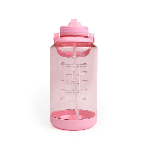 Phoenix Fitness 2L Motivational Water Bottle Pink