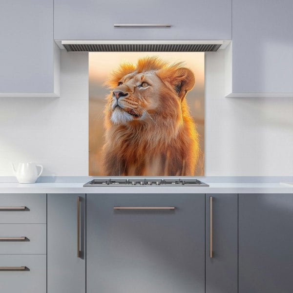 Warren Reed African Lion Kitchen Splashback - 00031