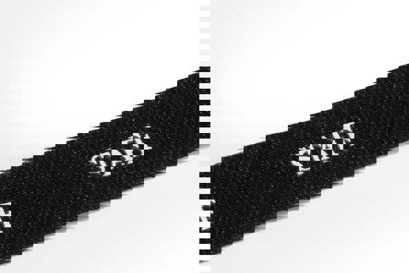 Durable Soft Textile STAFF Neck Lanyards with Clip & Breakaway | 10 Pack | Black