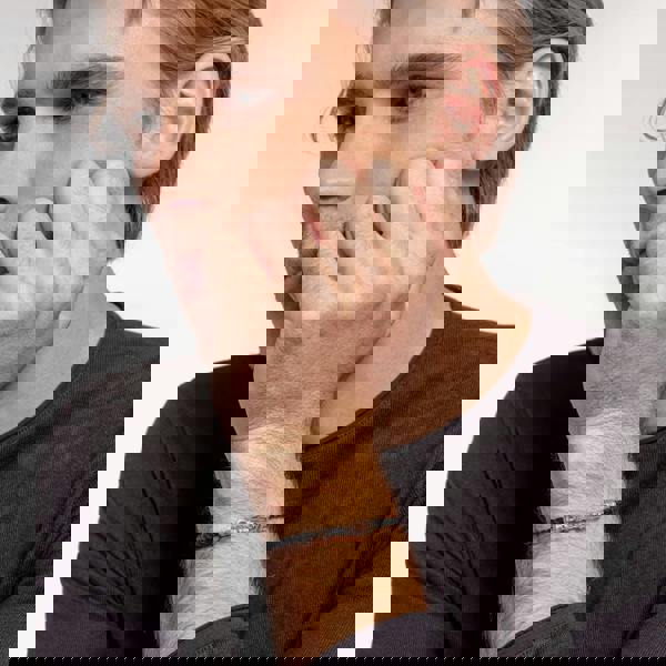 THOMAS SABO Sterling Silver Black Leather Strap Lobster Clasp Bracelet A1931-682-11-L17