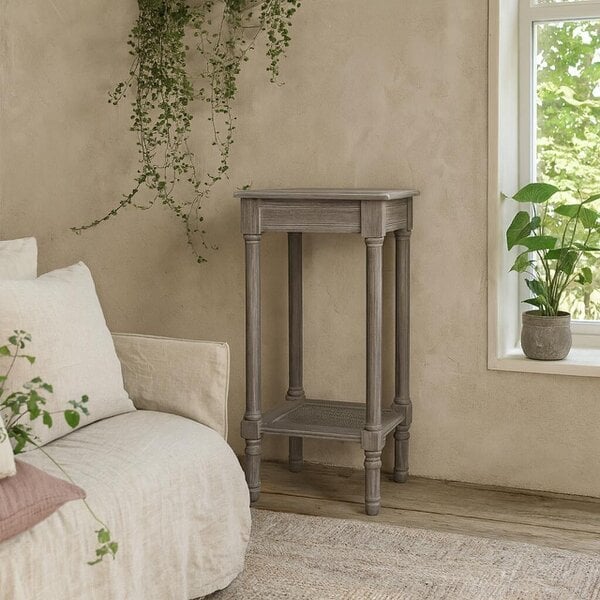 Wyld Haus Laurelbrook Rattan Collection Small Side Table