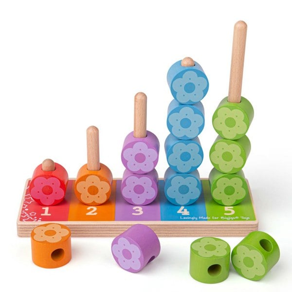 Bigjigs Toys First Flower Stacker