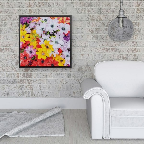 Warren Reed Spring Flowers Framed Canvas